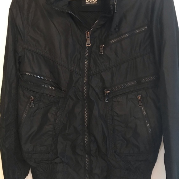 Dolce and Gabbana black front zip bomber jacket - Picture 1 of 5